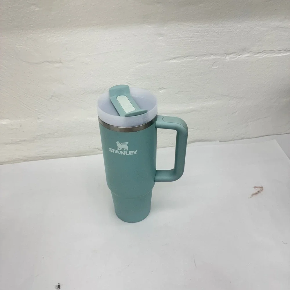 Stanley Tumbler 30oz Seafoam Green Travel Mug With Lid no straw - Picture 2 of 6